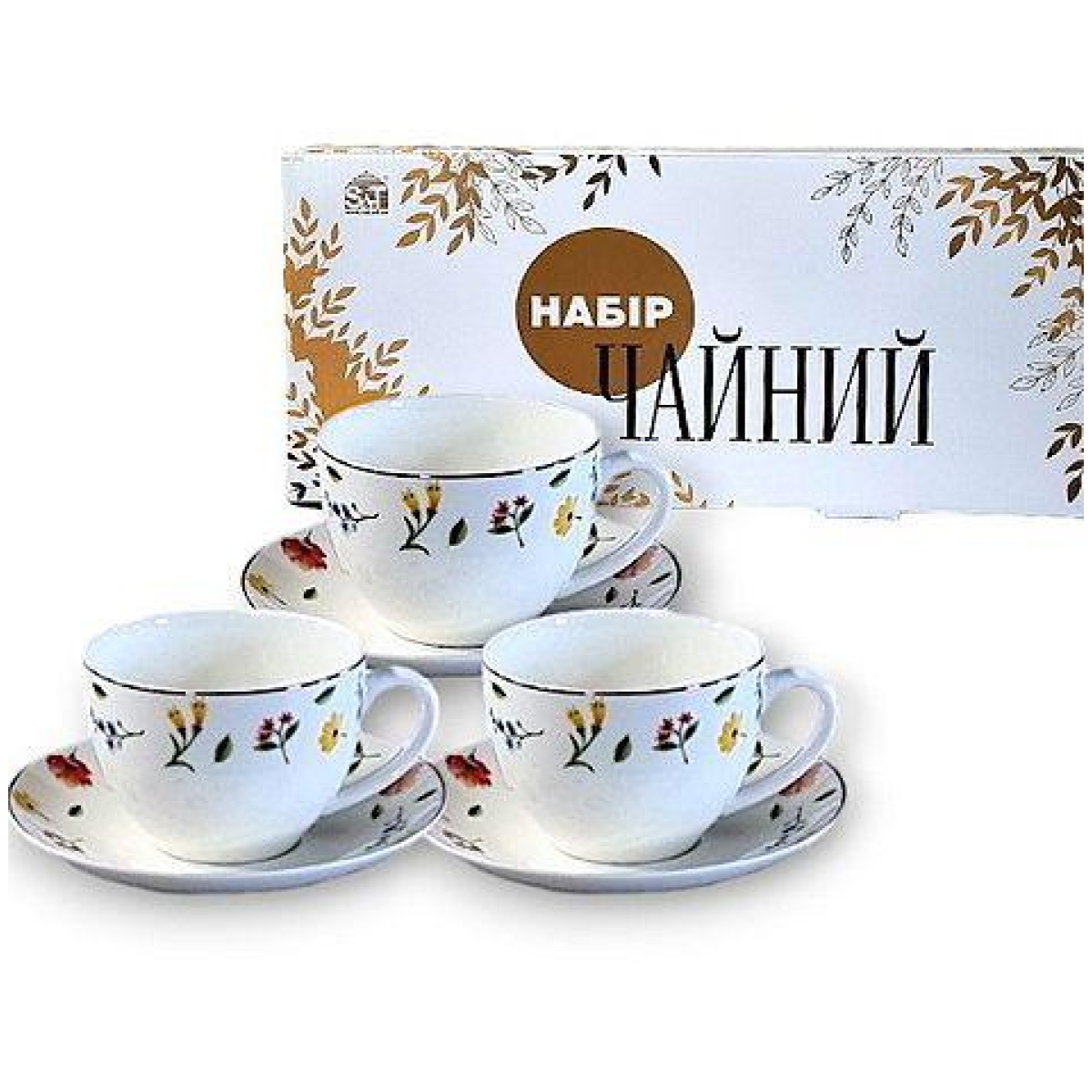 Сервіз чайний з порцеляни SNT “Арт“ 12 предметів на 6 персон 1753-14 Сервіз чайний з порцеляни SNT “Арт“ 12 предметів на 6 персон 1753-14