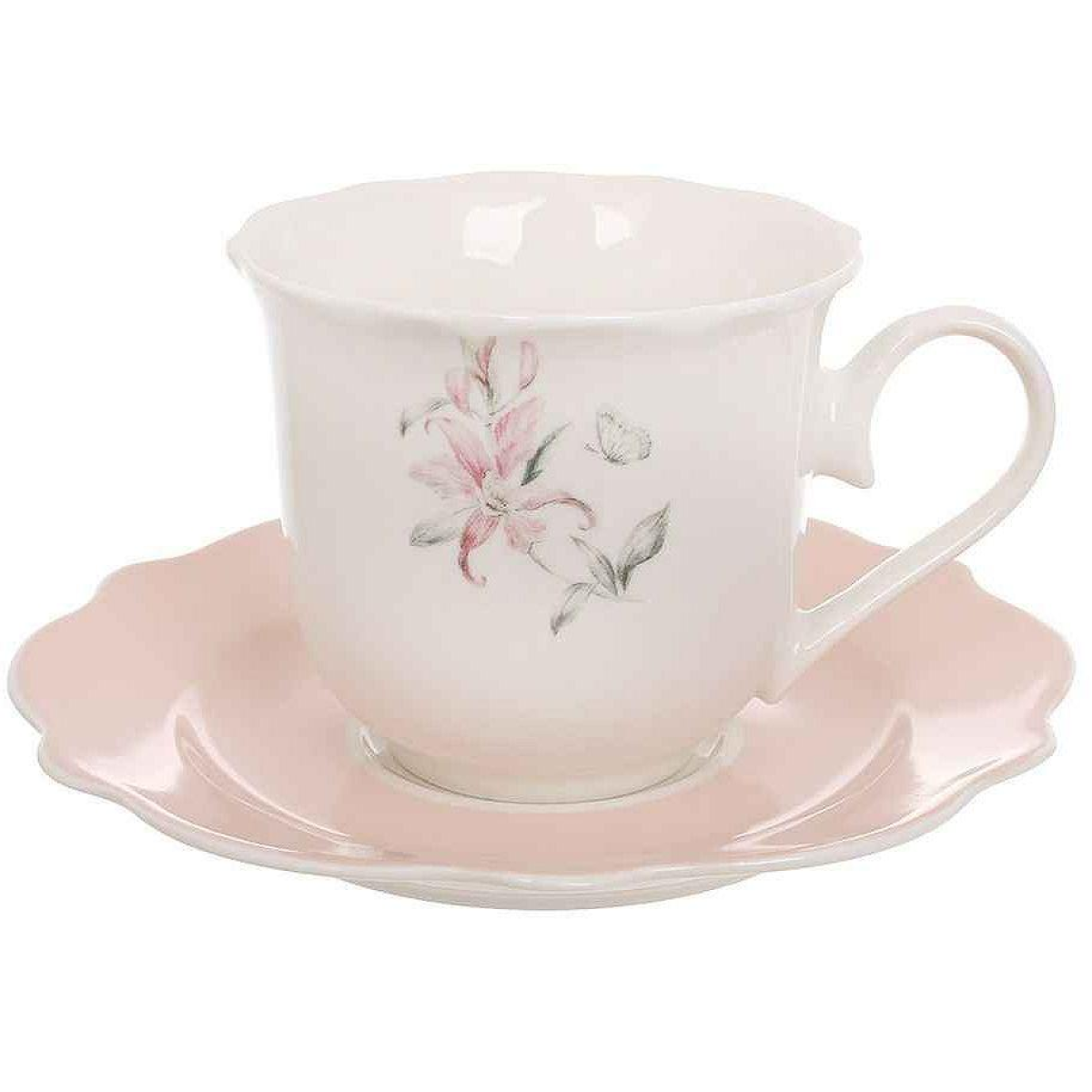 Сервіз чайний з порцеляни BonaDi “Pink Orchid“ на 4 особи (8 предметів) Сервіз чайний з порцеляни BonaDi “Pink Orchid“ на 4 особи (8 предметів)