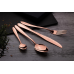 Набір столових приладів Berlinger Haus Metallic Line Rose Gold 24 предмети на 6 персон BH-2623