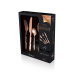 Набір столових приладів Berlinger Haus Metallic Line Rose Gold 24 предмети на 6 персон BH-2623