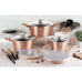 Сковорода з кришкою 28 см Berlinger Haus Rose Gold BH-1949
