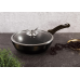 Сковорода глибока з кришкою 24 см Berlinger Haus Shiny Black BH-6607