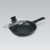 Сковорода з кришкою 24 см Maestro Granite з антипригарним покриттям MR-1225-24