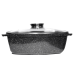 Гусятниця з кришкою 35 см Zurrichberg з мармуровим покриттям ZBP-7131 Black