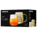 Набір чашок з кольорового скла 2 штуки 350 мл Ardesto Golden Moon AR2635GG