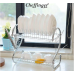 Сушарка настільна для столового посуду 2 яруси Cheffinger 43x26x39см DR01