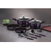 Набір кухонного посуду Berlinger Haus Purple Eclipse 10 предметів BH-7140