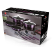 Набір кухонного посуду Berlinger Haus Purple Eclipse 10 предметів BH-7140
