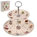 Фруктовниця керамічна 2 яруси Stenson “Christmas“ (фуршетна стійка) R36249 Фруктовниця керамічна 2 яруси Stenson “Christmas“ (фуршетна стійка) R36249