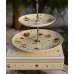 Фруктовниця керамічна 2 яруси Stenson “Christmas“ (фуршетна стійка) R36249 Фруктовниця керамічна 2 яруси Stenson “Christmas“ (фуршетна стійка) R36249