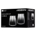 Набір низьких склянок 2 штуки 460 мл Ardesto Black Mars Mira AR2640GRG